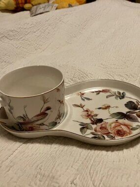 Grace Teaware Teacup and Sandwich Tea Set NWT